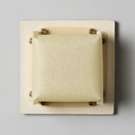 Field Square Mini Warm Dim Wall Sconce - Bone / Faint Green Parchment