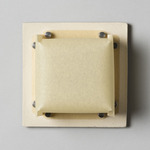 Field Square Mini Warm Dim Wall Sconce - Bone / Faint Green Parchment
