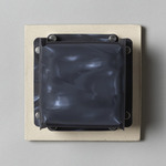 Field Square Mini Warm Dim Wall Sconce - Bone / Moire Polycarbonate