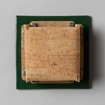 Field Square Mini Warm Dim Wall Sconce - Chrome Green / Cork