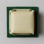 Field Square Mini Warm Dim Wall Sconce - Chrome Green / Faint Green Parchment