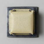 Field Square Mini Warm Dim Wall Sconce - Graphite / Faint Green Parchment