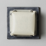 Field Square Mini Warm Dim Wall Sconce - Graphite / Lantern White Parchment