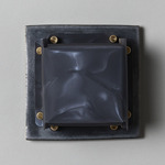 Field Square Mini Warm Dim Wall Sconce - Graphite / Moire Polycarbonate