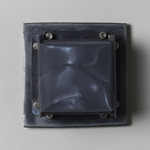 Field Square Mini Warm Dim Wall Sconce - Graphite / Moire Polycarbonate