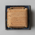 Field Square Mini Warm Dim Wall Sconce - Obsidian / Cork