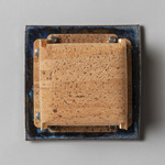 Field Square Mini Warm Dim Wall Sconce - Obsidian / Cork