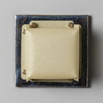 Field Square Mini Warm Dim Wall Sconce - Obsidian / Faint Green Parchment