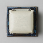 Field Square Mini Warm Dim Wall Sconce - Obsidian / Lantern White Parchment