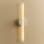 Kilter 2.0 Wall Sconce - White Canopy / Gloss White Plate / Frosted