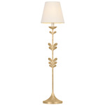 Florian Table Lamp - Vintage Gold Leaf / Off White