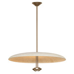Garth Pendant - Patina Brass / Weathered White