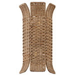 Marino Wall Sconce - Patina Gold Leaf / Natural Wicker