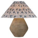 Calabria Gathered Taper Table Lamp - Reggio / Bloom Slate