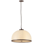 Rodrick Pendant - Bronze Leaf / Bamboo