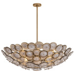 Wassama Chandelier - Patina Brass / Bronze