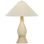 Yuba Table Lamp - Ceramic Ancient Vessel / Sandstone