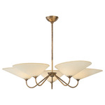 Sinclair Chandelier - Patina Brass / Off White