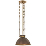 Allston Pendant - Patina Brass / Molten Umber