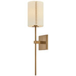 Teddy Wall Sconce - Patina Brass / Off White