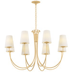 Weiland Chandelier - Vintage Gold Leaf / Off White