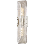 Nordic Wall Sconce - Polished Nickel / Clear Seeded
