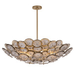 Wassama Chandelier - Patina Brass / Bronze
