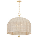 Lonnie Pendant - Vintage Gold Leaf / Bleach