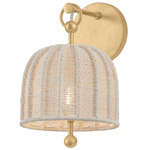 Lonnie Wall Sconce - Vintage Gold Leaf / Bleach