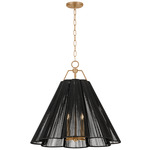 Sonoma Pendant - Patina Gold Leaf / Espresso