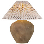 Calabria Gathered Taper Table Lamp - Sienna / Primose Red