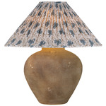Calabria Gathered Taper Table Lamp - Sienna / Bloom Slate