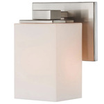 Capri Wall Sconce - Brushed Nickel / White