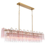 Addis Linear Chandelier - Aged Brass / Spring