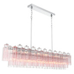 Addis Linear Chandelier - Polished Chrome / Spring