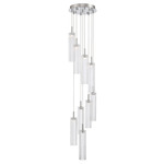 Addis Round Multi-Light Pendant - Polished Chrome / Clear