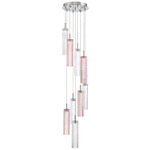 Addis Round Multi-Light Pendant - Polished Chrome / Spring