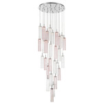 Addis Round Multi-Light Pendant - Polished Chrome / Spring