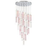 Addis Round Multi-Light Pendant - Polished Chrome / Spring