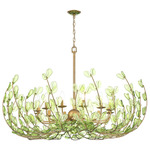 Bridget Chandelier - Soft Gold / Green