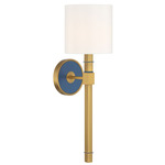 Herrick Wall Sconce - Luxe Gold / Navy Blue / White