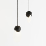 Anchor Duo Pendant - Black Oak / Frosted