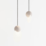 Anchor Duo Pendant - White Oak / Frosted