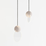 Anchor Duo Pendant - White Oak / Clear
