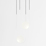 Apogee Duo Pendant - White / Frosted