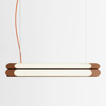 Beaufort R5 Linear Pendant - Walnut / Burnt Orange Cord