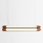 Beaufort R5 Linear Pendant - Walnut / Cream Cord