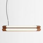 Beaufort R5 Linear Pendant - Walnut / Black Cord