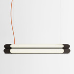 Beaufort R5 Linear Pendant - Black Oak / Burnt Orange Cord
