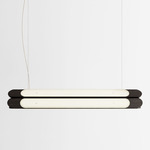 Beaufort R5 Linear Pendant - Black Oak / Cream Cord